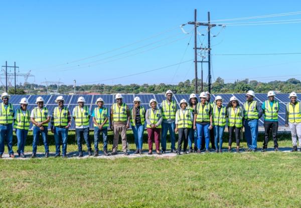 UNDP BIOFIN, the Green Finance Mainstreaming Working Group and Fund Managers – Green Bond Case Study Visit at CEC Renewables Photo credit – UNDP Zambia