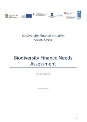 South Africa - Biodiversity Finance Needs Assessment